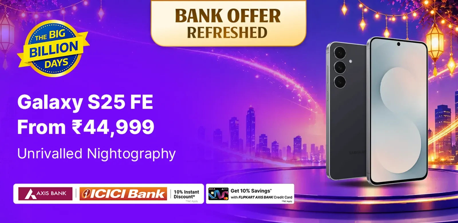 Galaxy S25 FE From ₹44,999