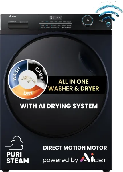 Haier EFLD110-DM14IEICBKU1 11 kg Fully Automatic Front Load Washing Machine