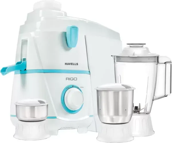 Havells Rigo 500 W Mixer Grinder Juicer (3 Jars)