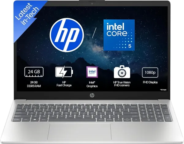 HP 15-fd0262TU Laptop (Intel Core 5 120U/ 24GB/ 512GB SSD/ Win11 Home)