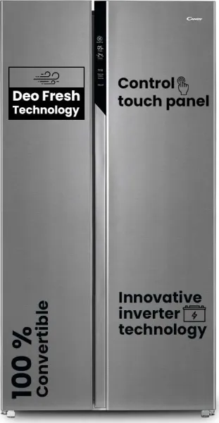 Candy CSS6600TS 602 L Side by Side Refrigerator
