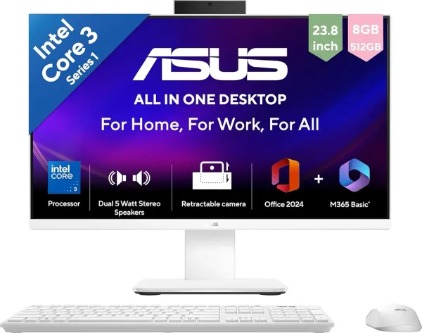 Asus AiO V440VAB-KWC3001WS (Intel Core 3 100U/ 8GB/ 512GB SSD/ Win 11)