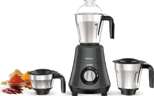 Havells Hydro 750W Mixer Grinder (3 Jars)