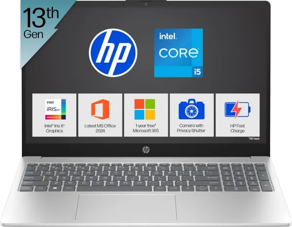 HP 15-fd0552TU Laptop (13th Gen Core i5/ 16GB/ 1TB SSD/ Win11 Home)