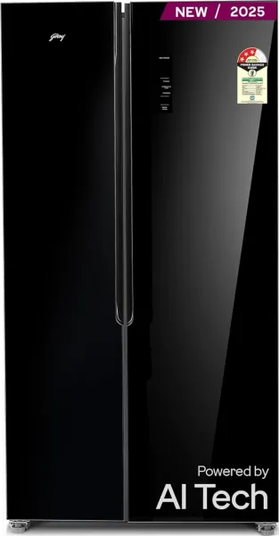 Godrej RS EONVELVET 646C RIT OP BK 600 L Side by Side Door Refrigerator