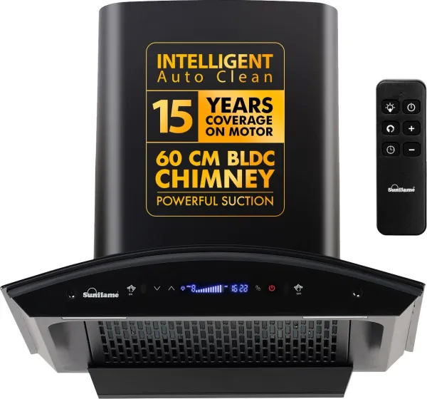 Sunflame BLDC SF-SO60 60cm Auto Clean Chimney
