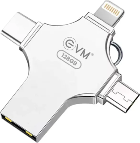EVM Enstore 128 GB 4 in 1 OTG Flashdrive