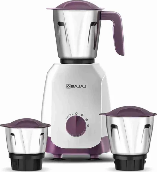 Bajaj Ninja Series Elegance Purple 500W Mixer Grinder (3 Jar)
