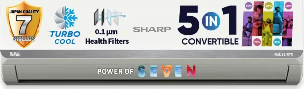 Sharp AH-SI19V3B-GC 1.5 Ton 3 Star Inverter Split AC