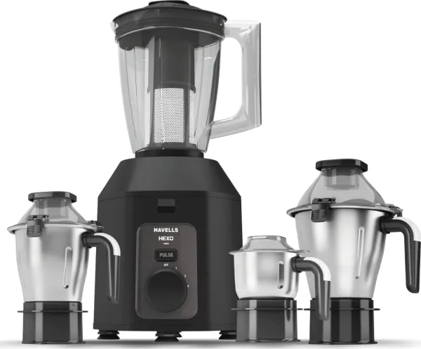 Havells Hexo Plus 1100W Mixer Grinder (4 Jars)