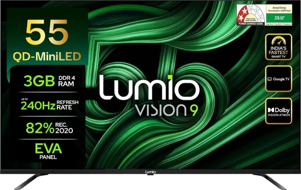 Lumio Vision 9 2026 55 inch Ultra HD 4K Smart QD-MiniLED TV (EPIC3-ADSI)