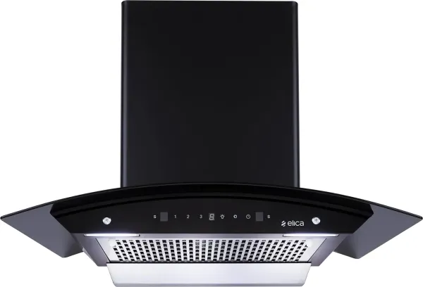 Elica WDFL 750 HAC LTW MS Nero Auto Clean Wall Mounted Chimney