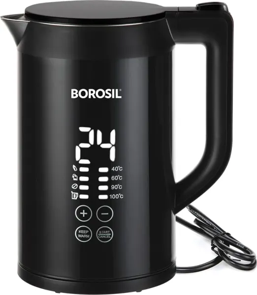 Borosil ‎Cooltouch ‎BKE07 1.5L Digital Electric Kettle