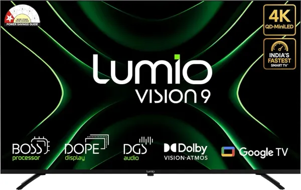 Lumio Vision 9 55 inch Ultra HD 4K Smart Mini LED TV (EPIC1-ADSG)