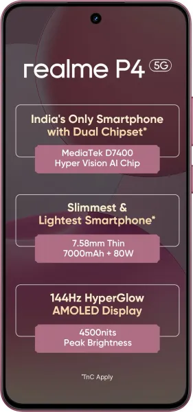 Realme P4 5G (8GB RAM + 256GB)