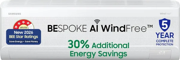 Samsung Bespoke WindFree AR60H19D1AW 1.5 Ton 4 Star 2026 Inverter Split AC